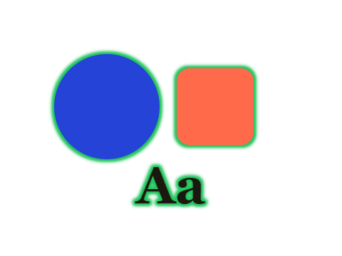 Success State applied to a shape and a letterform