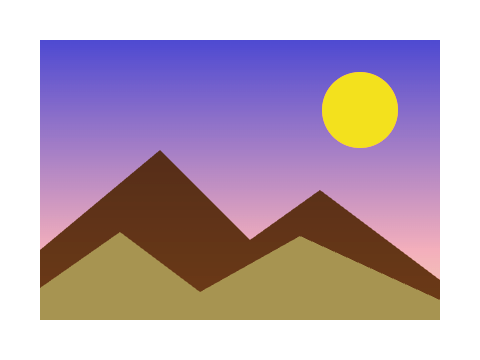 Sunkissed applied to a shape and a letterform
