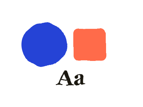 Tape Crease applied to a shape and a letterform
