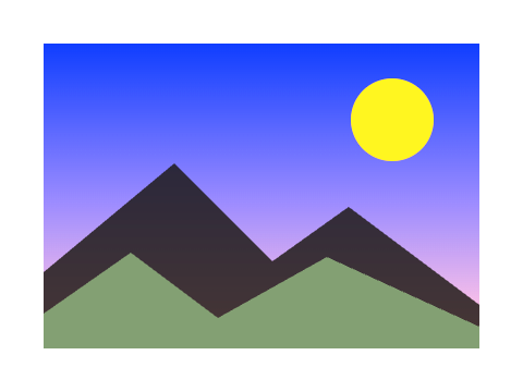 Technicolor applied to a shape and a letterform