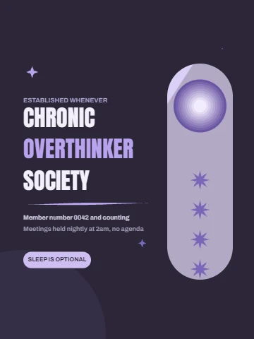 Chronic Overthinker Retro Tee