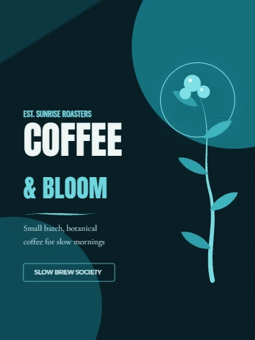 Coffee and Bloom botanical tee