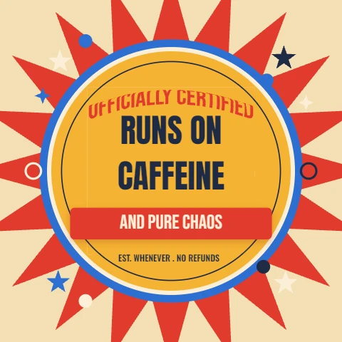 Retro Caffeine Badge Tee