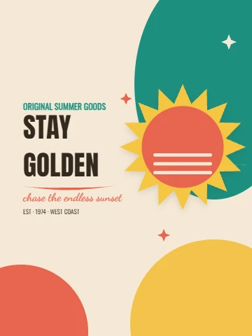 Stay Golden Retro Summer Tee