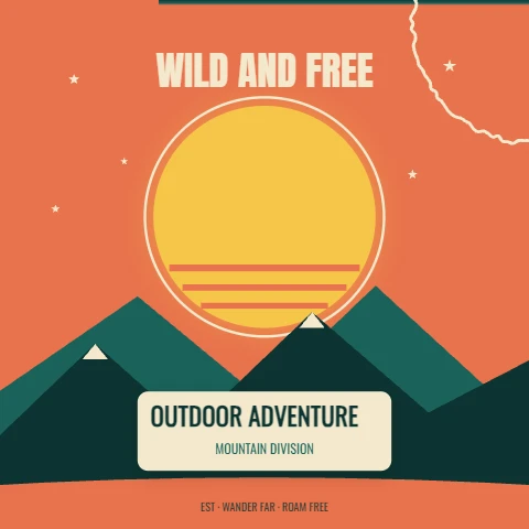 Wild and Free Outdoor Adventure Tee