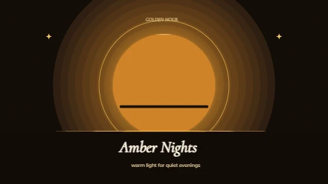 Amber neon sundown backdrop