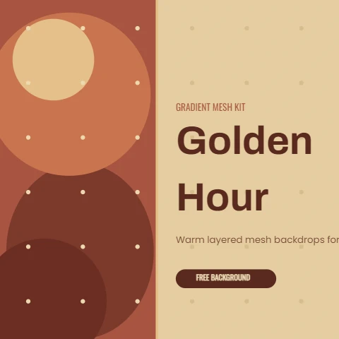 Golden Hour Mesh Backdrop