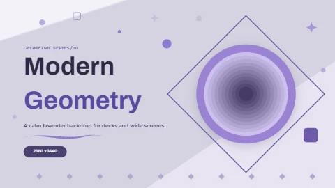 Lavender geometry wide backdrop