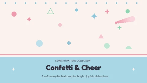 Soft Confetti Party Backdrop