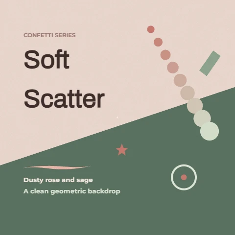 Soft Scatter Confetti Backdrop