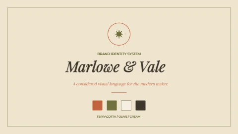 Warm Terracotta Minimal Brand Board