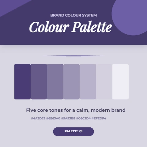 Lavender tone ladder brand board