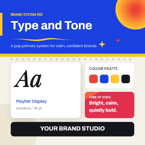 Pop Primary Brand Board