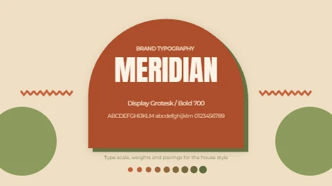Terracotta arch brand type board