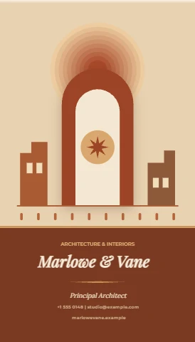 Arch and Sun Architect Card
