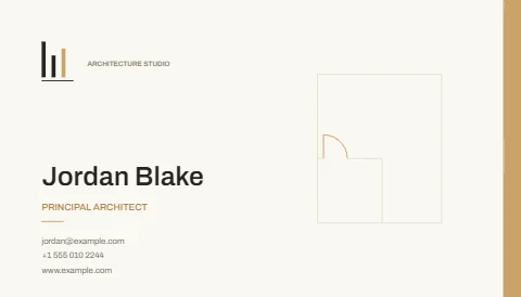 Minimal Architect Business Card