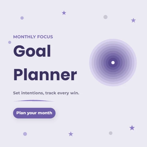 Monthly Goal Planner