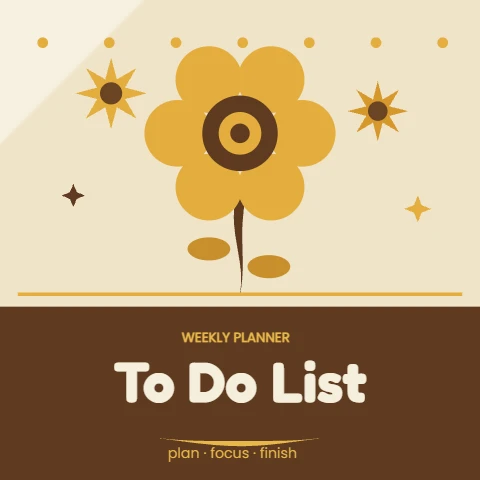 Weekly To Do List Planner