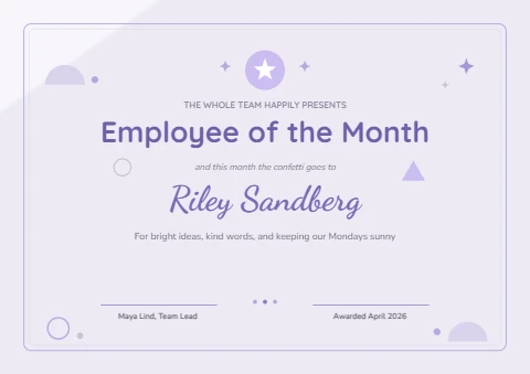 Star of the month