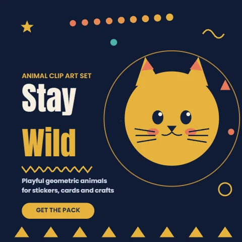 Stay Wild Memphis Animal Clip Art