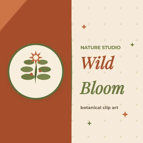 Wild Bloom nature clip art