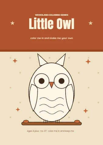 Little Owl Coloring Page