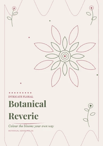 Intricate Floral Coloring Page