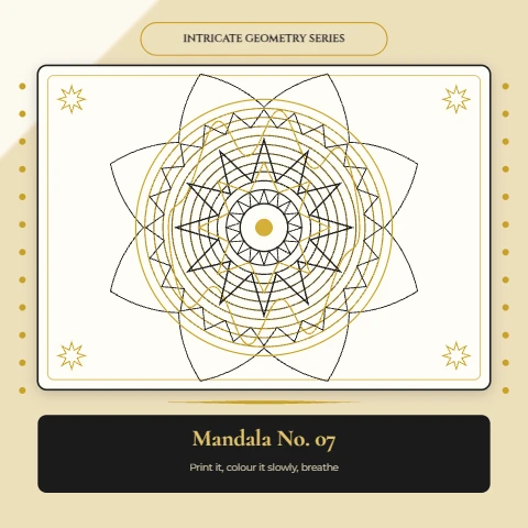 Mandala No. 07 Coloring Page