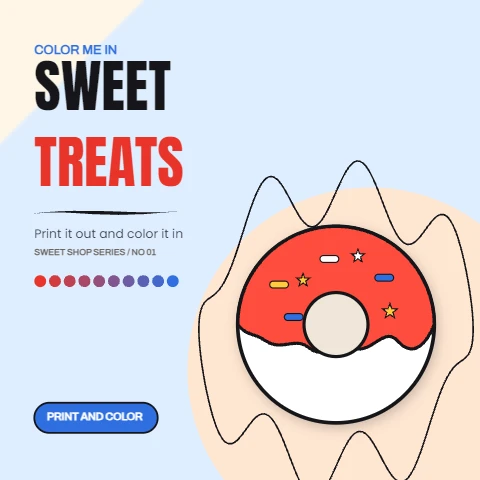 Sweet Treats Coloring Page