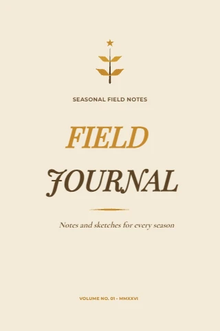 Botanical Field Journal Cover