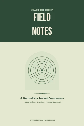 Forest Field Notes journal cover