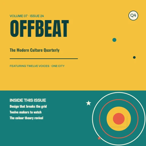 Bold Typographic Culture Magazine Cover