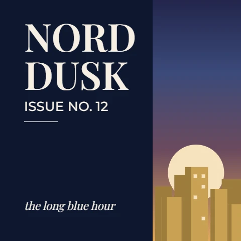 Nord Dusk Issue Minimal Magazine Cover