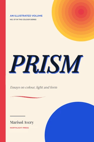 Prism, a big word book cover in pop primaries