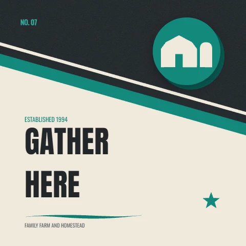 Gather Here layered farmhouse sign