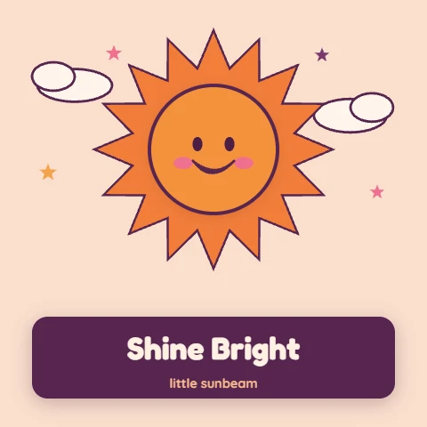 Little Sunbeam Kids Cut File