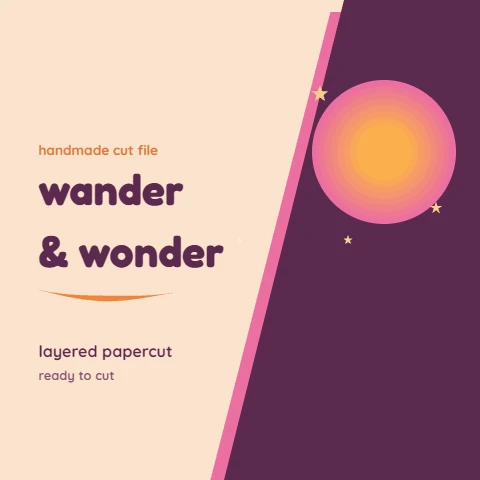 Wander & Wonder Kids Layered Cut File