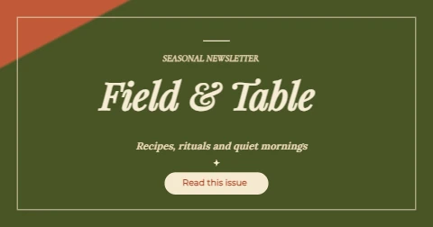 Field & Table seasonal newsletter header