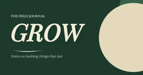 Grow, an elegant serif social card