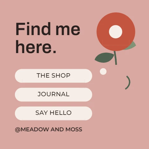 Meadow and Moss Link in Bio Card