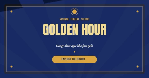 Golden Hour Retro Hero Banner