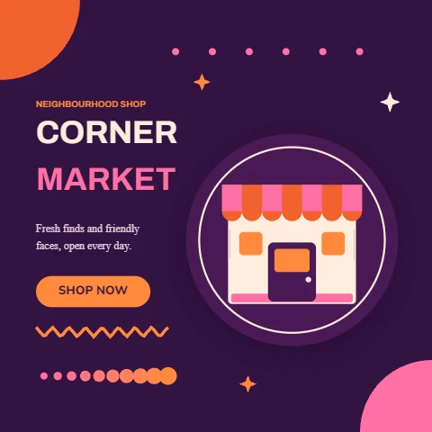 Corner Market shop badge