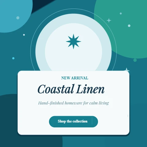 Coastal Linen, Ocean Hero Product Card