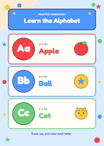 Bright ABC Flashcards for Little Learners