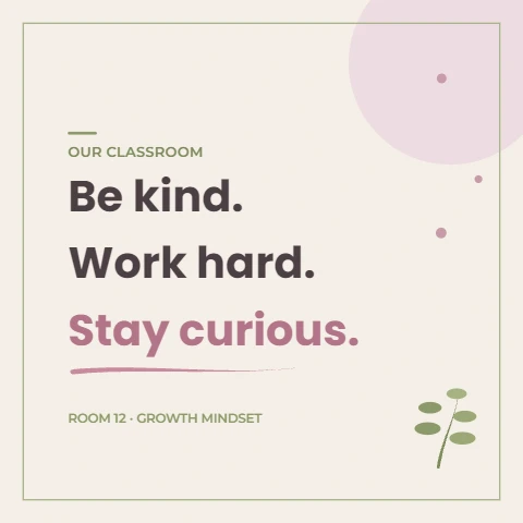 Kind Minds Classroom Poster