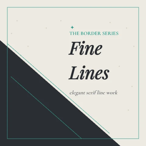 Fine Lines Diagonal Border