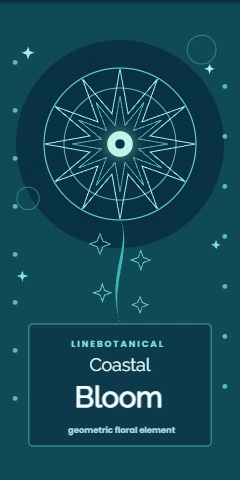 Coastal Bloom line botanical
