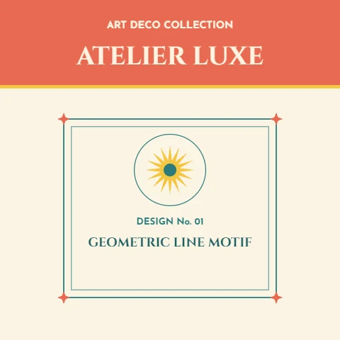 Art Deco Line Frame