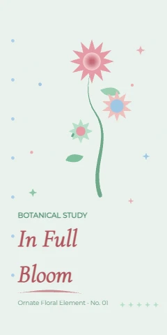 In Full Bloom · Ornate Floral Element
