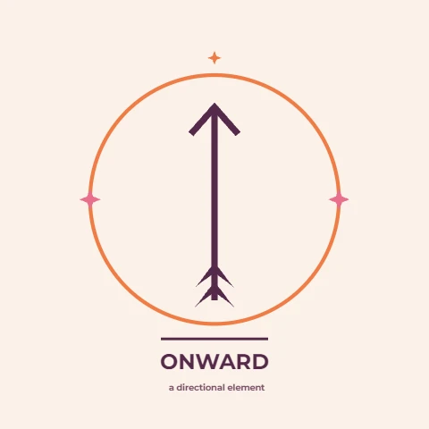 Onward, a Scandinavian line arrow mark